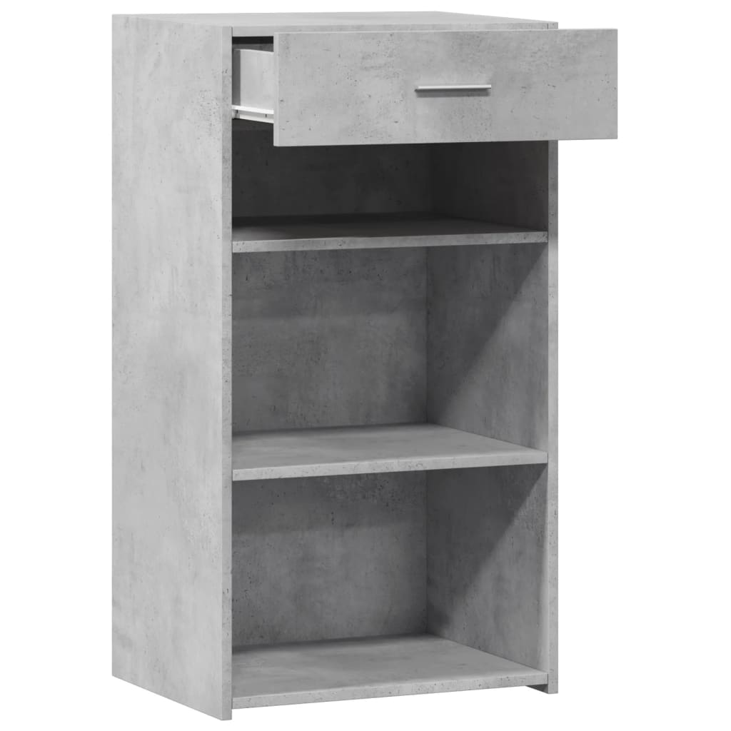 Dressoir 50x42,5x93 cm bewerkt hout betongrijs is nu te koop bij PeponiXL, paradijselijk wonen!