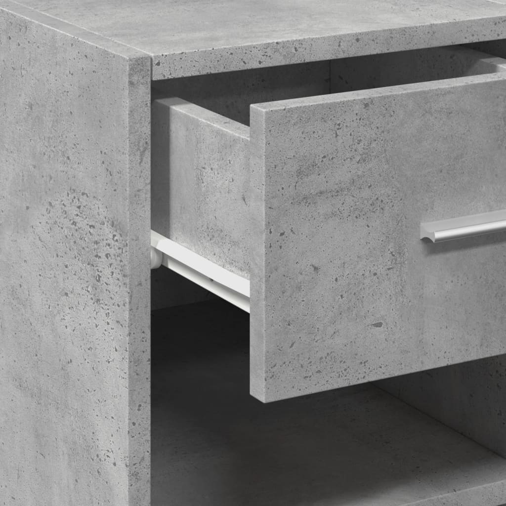 Dressoir 50x42,5x93 cm bewerkt hout betongrijs is nu te koop bij PeponiXL, paradijselijk wonen!