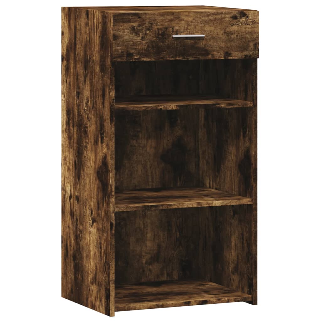 Dressoir 50x42,5x93 cm bewerkt hout gerookt eikenkleurig is nu te koop bij PeponiXL, paradijselijk wonen!