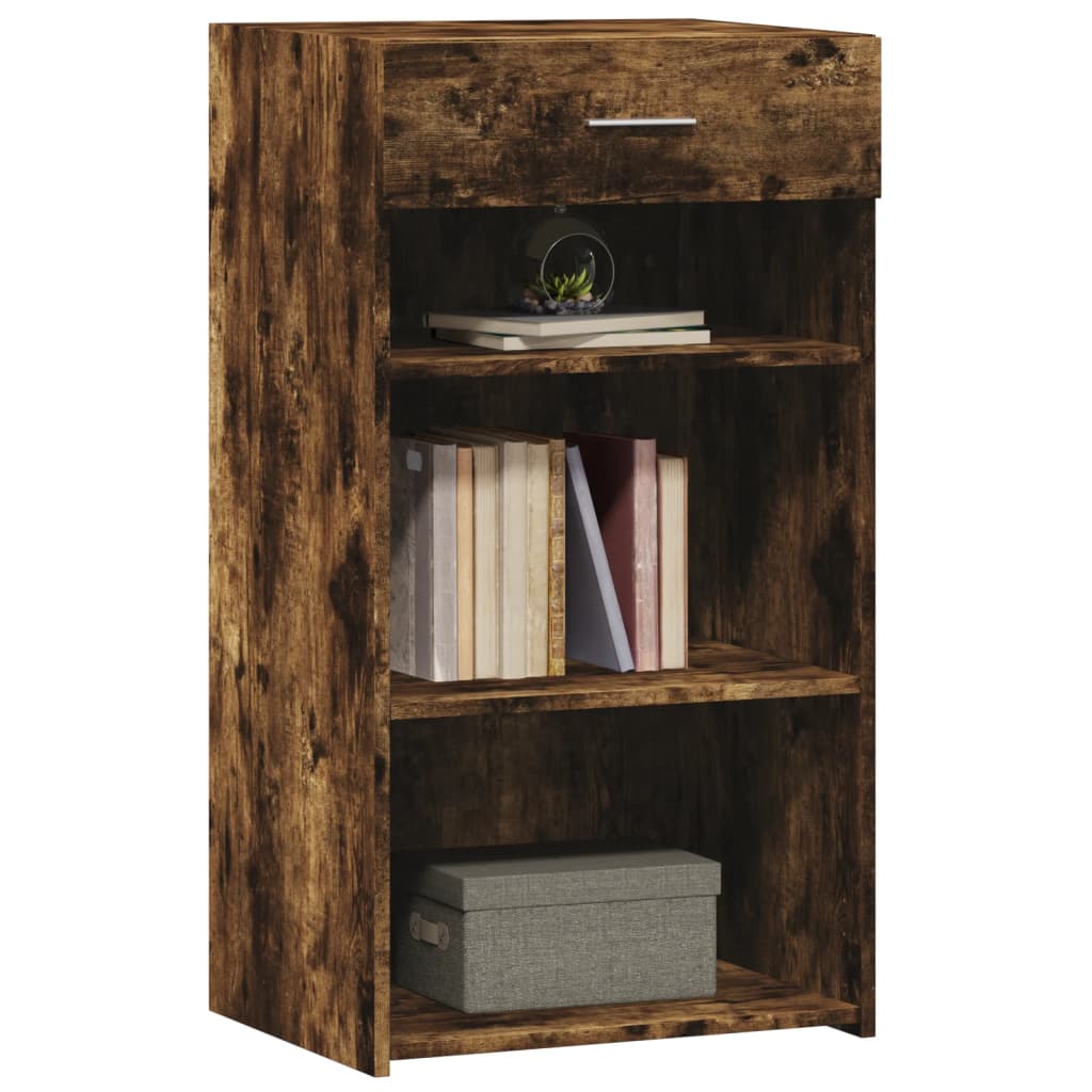 Dressoir 50x42,5x93 cm bewerkt hout gerookt eikenkleurig is nu te koop bij PeponiXL, paradijselijk wonen!