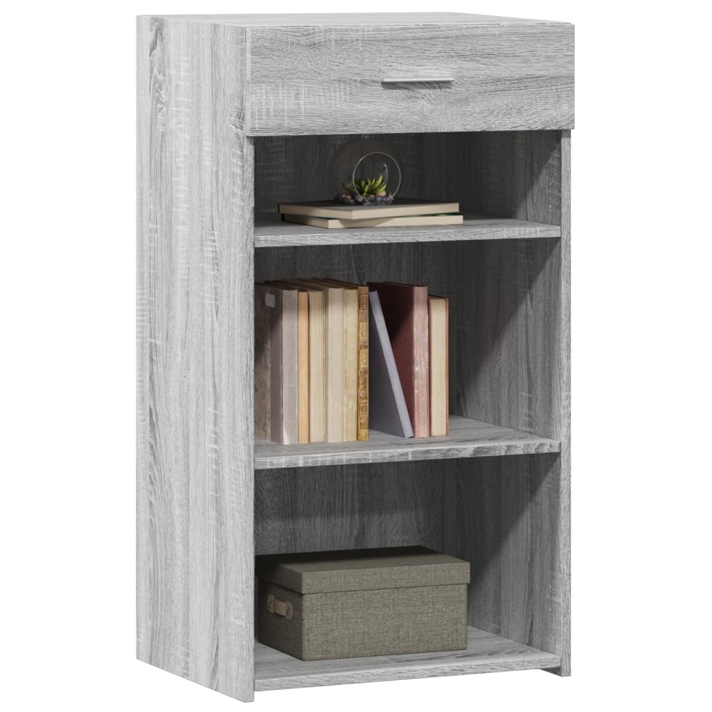Dressoir 50x42,5x93 cm bewerkt hout grijs sonoma eikenkleurig is nu te koop bij PeponiXL, paradijselijk wonen!