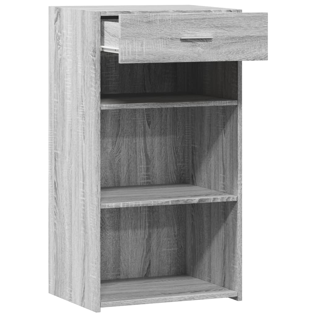 Dressoir 50x42,5x93 cm bewerkt hout grijs sonoma eikenkleurig is nu te koop bij PeponiXL, paradijselijk wonen!