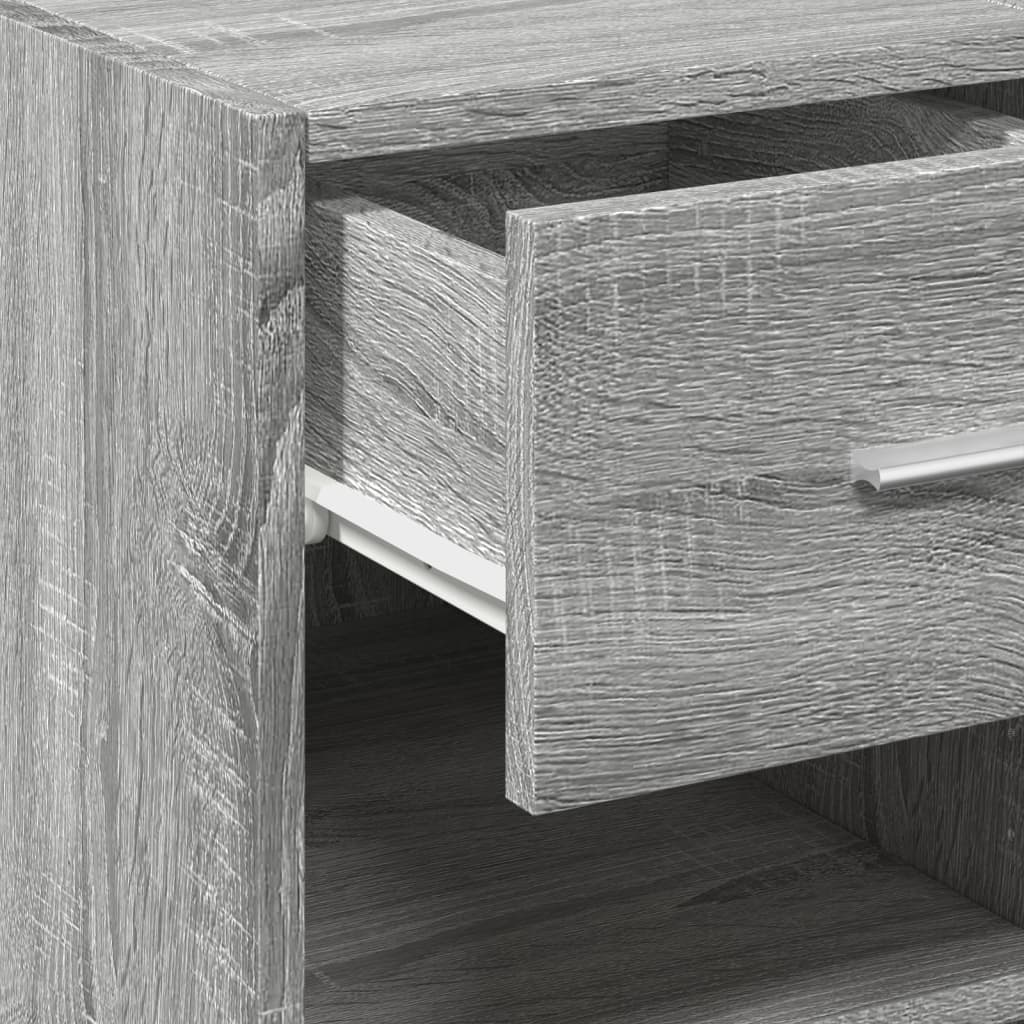 Dressoir 50x42,5x93 cm bewerkt hout grijs sonoma eikenkleurig is nu te koop bij PeponiXL, paradijselijk wonen!