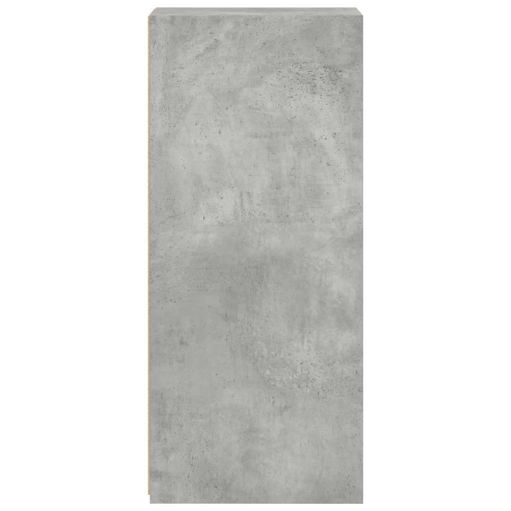 Dressoir 30x41x93 cm bewerkt hout betongrijs is nu te koop bij PeponiXL, paradijselijk wonen!