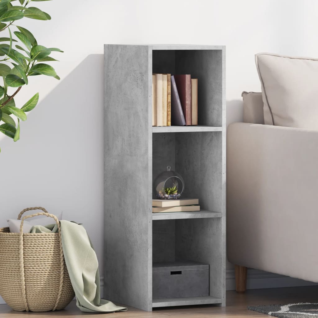 Dressoir 30x41x93 cm bewerkt hout betongrijs is nu te koop bij PeponiXL, paradijselijk wonen!
