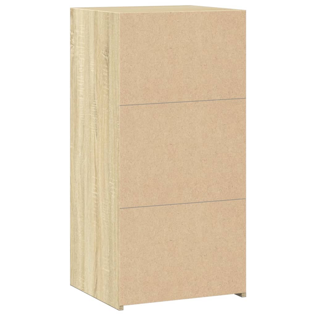 Dressoir 45x41x93 cm bewerkt hout sonoma eikenkleurig is nu te koop bij PeponiXL, paradijselijk wonen!
