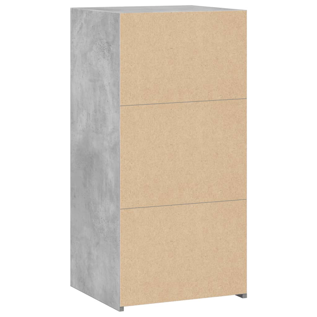 Dressoir 45x41x93 cm bewerkt hout betongrijs is nu te koop bij PeponiXL, paradijselijk wonen!