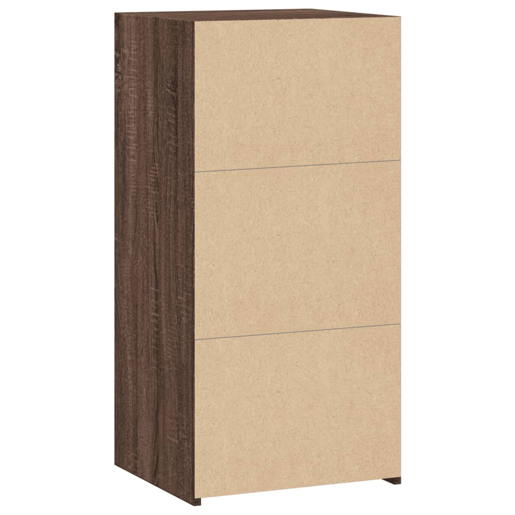 Dressoir 45x41x93 cm bewerkt hout bruin eikenkleurig is nu te koop bij PeponiXL, paradijselijk wonen!