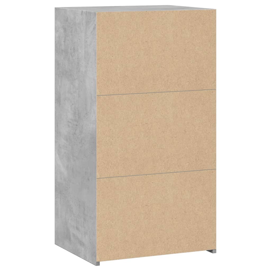 Dressoir 50x41x93 cm bewerkt hout betongrijs is nu te koop bij PeponiXL, paradijselijk wonen!