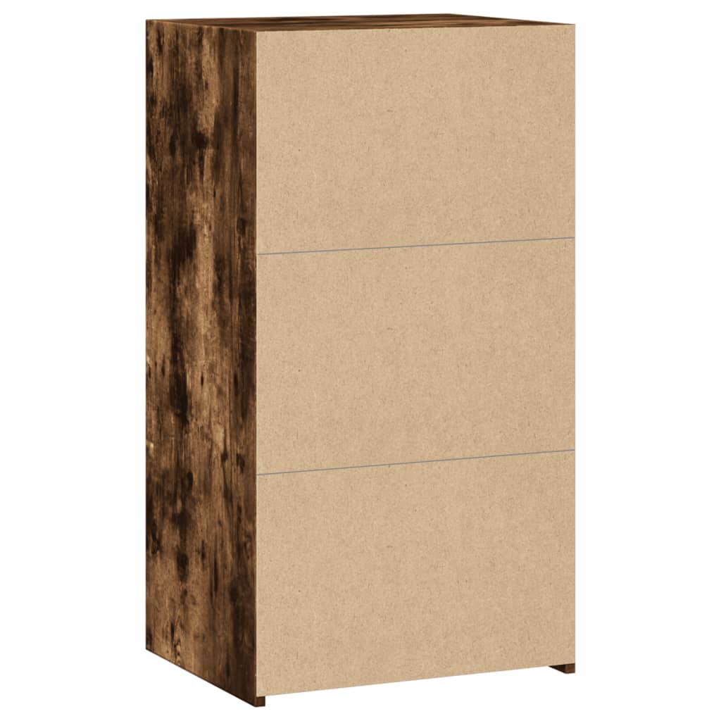 Dressoir 50x41x93 cm bewerkt hout gerookt eikenkleurig is nu te koop bij PeponiXL, paradijselijk wonen!