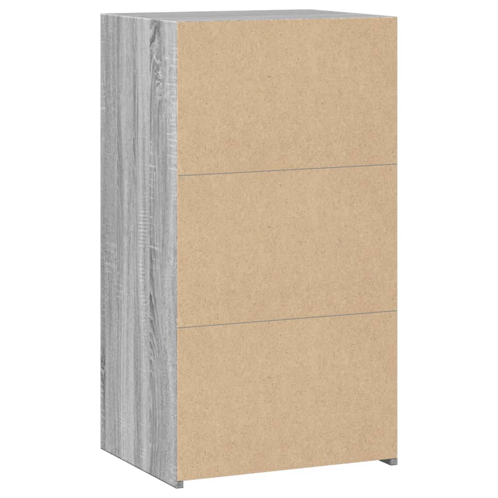 Dressoir 50x41x93 cm bewerkt hout grijs sonoma eikenkleurig is nu te koop bij PeponiXL, paradijselijk wonen!