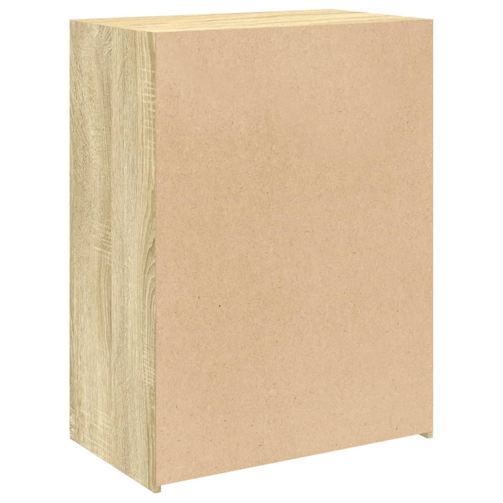 Dressoir 70x41x93 cm bewerkt hout sonoma eikenkleurig is nu te koop bij PeponiXL, paradijselijk wonen!