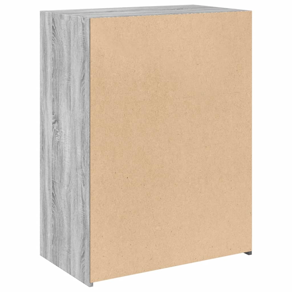 Dressoir 70x41x93 cm bewerkt hout grijs sonoma eikenkleurig is nu te koop bij PeponiXL, paradijselijk wonen!