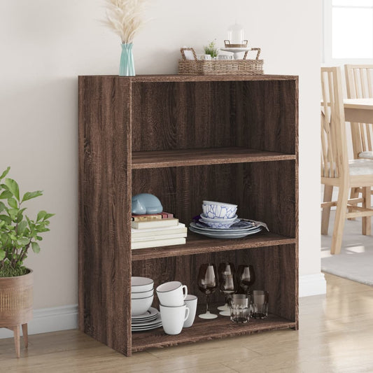 Dressoir 70x41x93 cm bewerkt hout bruin eikenkleur is nu te koop bij PeponiXL, paradijselijk wonen!
