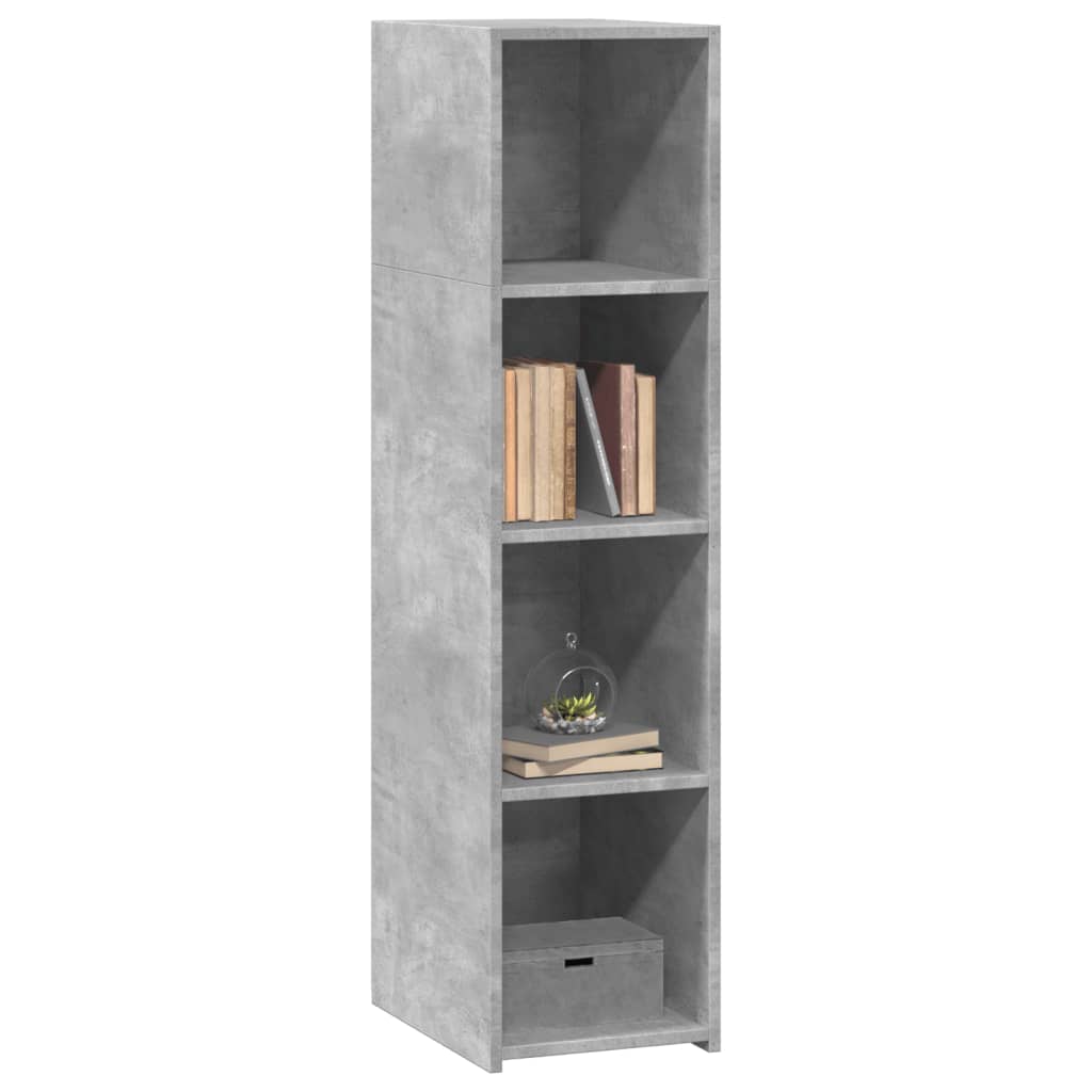 Hoge kast 30x41x124 cm bewerkt hout betongrijs is nu te koop bij PeponiXL, paradijselijk wonen!
