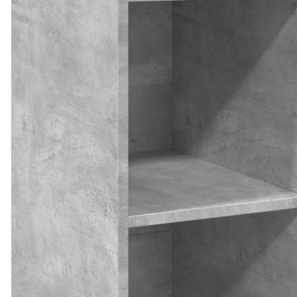 Hoge kast 30x41x124 cm bewerkt hout betongrijs is nu te koop bij PeponiXL, paradijselijk wonen!