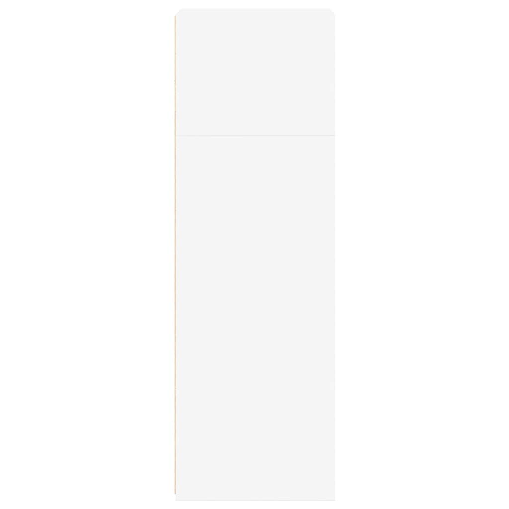 Hoge kast 40x41x124 cm bewerkt hout wit is nu te koop bij PeponiXL, paradijselijk wonen!