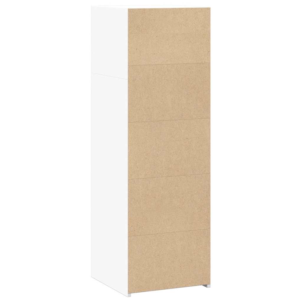 Hoge kast 40x41x124 cm bewerkt hout wit is nu te koop bij PeponiXL, paradijselijk wonen!