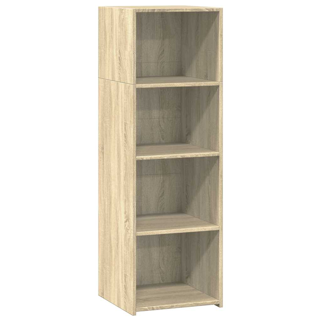 Hoge kast 40x41x124 cm bewerkt hout sonoma eikenkleurig is nu te koop bij PeponiXL, paradijselijk wonen!