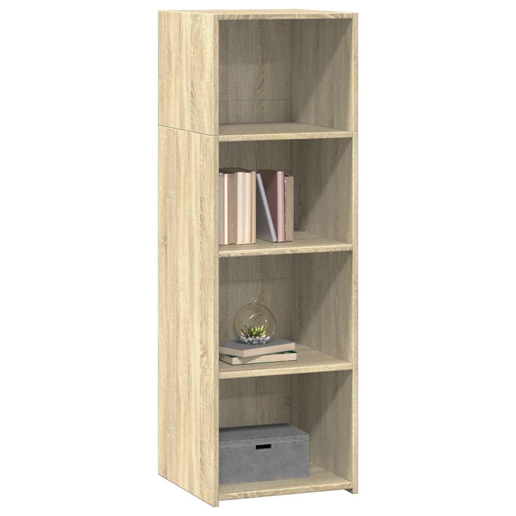 Hoge kast 40x41x124 cm bewerkt hout sonoma eikenkleurig is nu te koop bij PeponiXL, paradijselijk wonen!