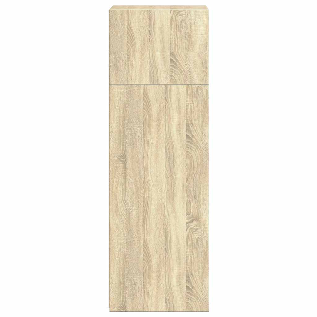 Hoge kast 40x41x124 cm bewerkt hout sonoma eikenkleurig is nu te koop bij PeponiXL, paradijselijk wonen!