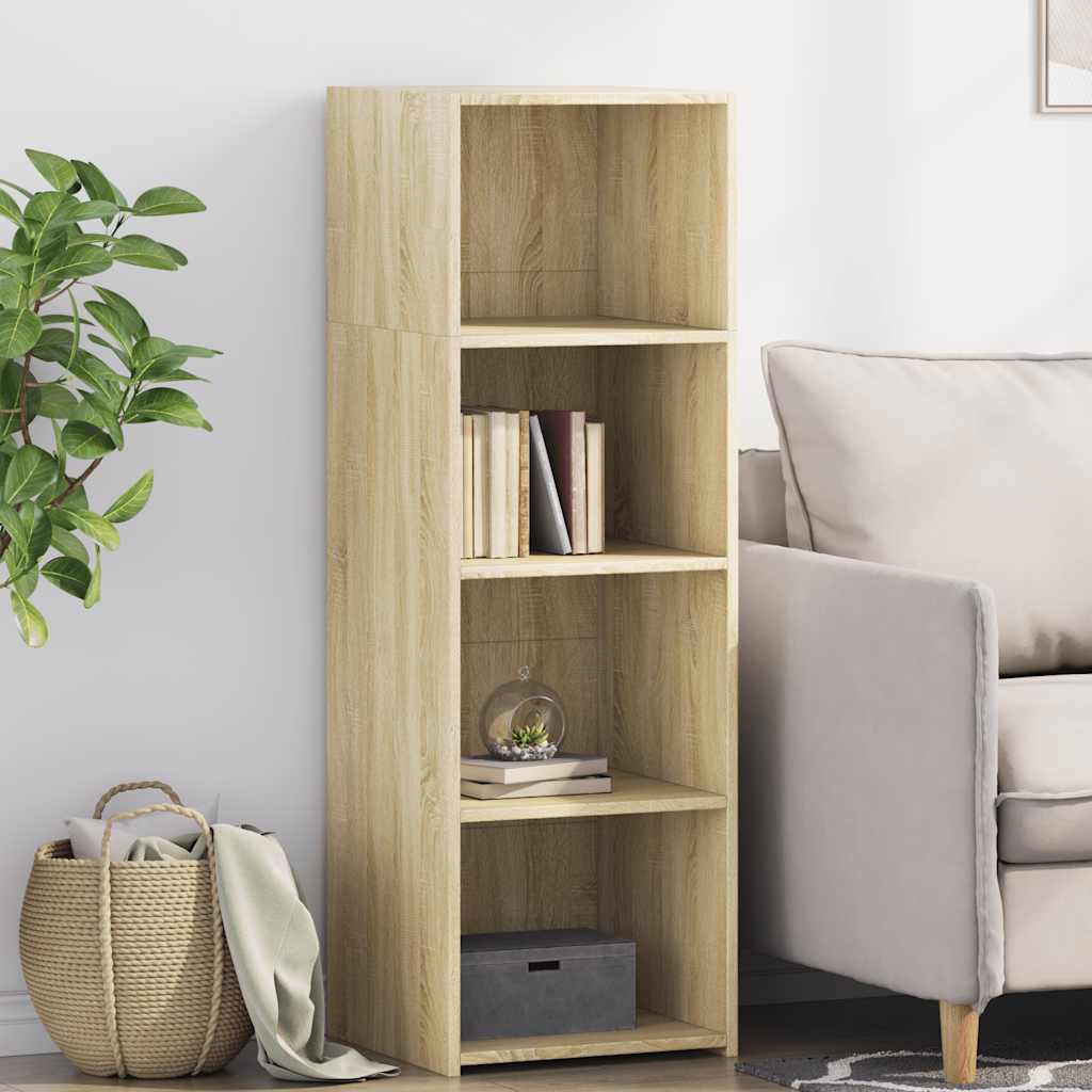 Hoge kast 40x41x124 cm bewerkt hout sonoma eikenkleurig is nu te koop bij PeponiXL, paradijselijk wonen!