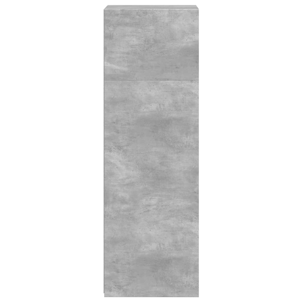 Hoge kast 40x41x124 cm bewerkt hout betongrijs is nu te koop bij PeponiXL, paradijselijk wonen!