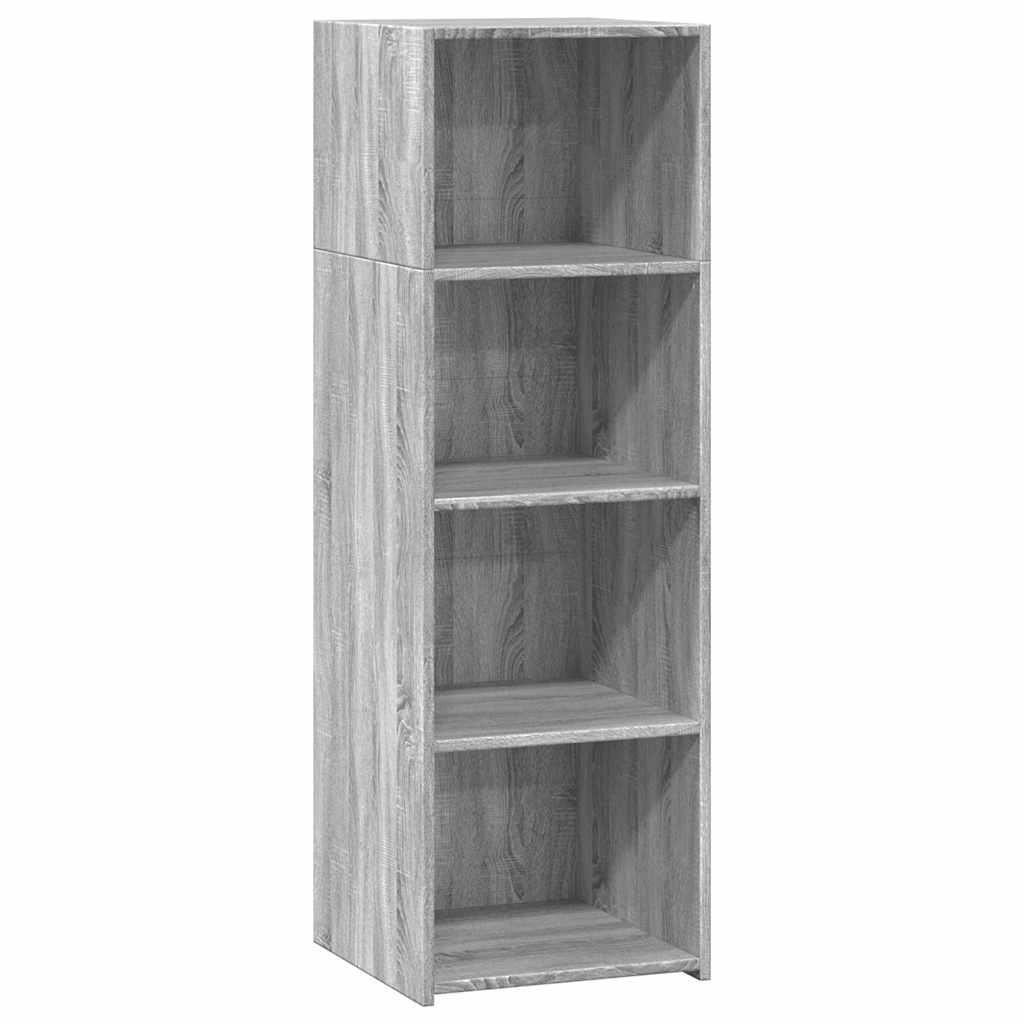 Hoge kast 40x41x124 cm bewerkt hout grijs sonoma eikenkleurig is nu te koop bij PeponiXL, paradijselijk wonen!