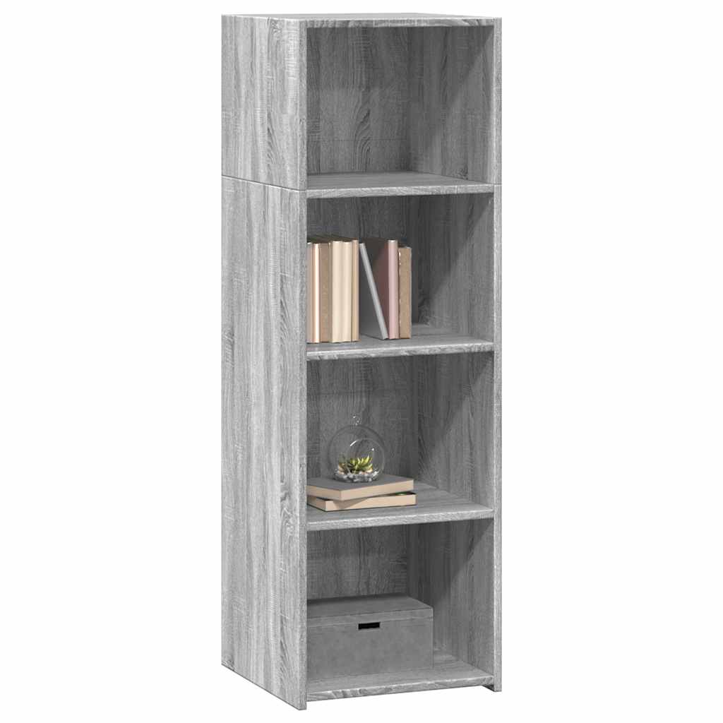 Hoge kast 40x41x124 cm bewerkt hout grijs sonoma eikenkleurig is nu te koop bij PeponiXL, paradijselijk wonen!