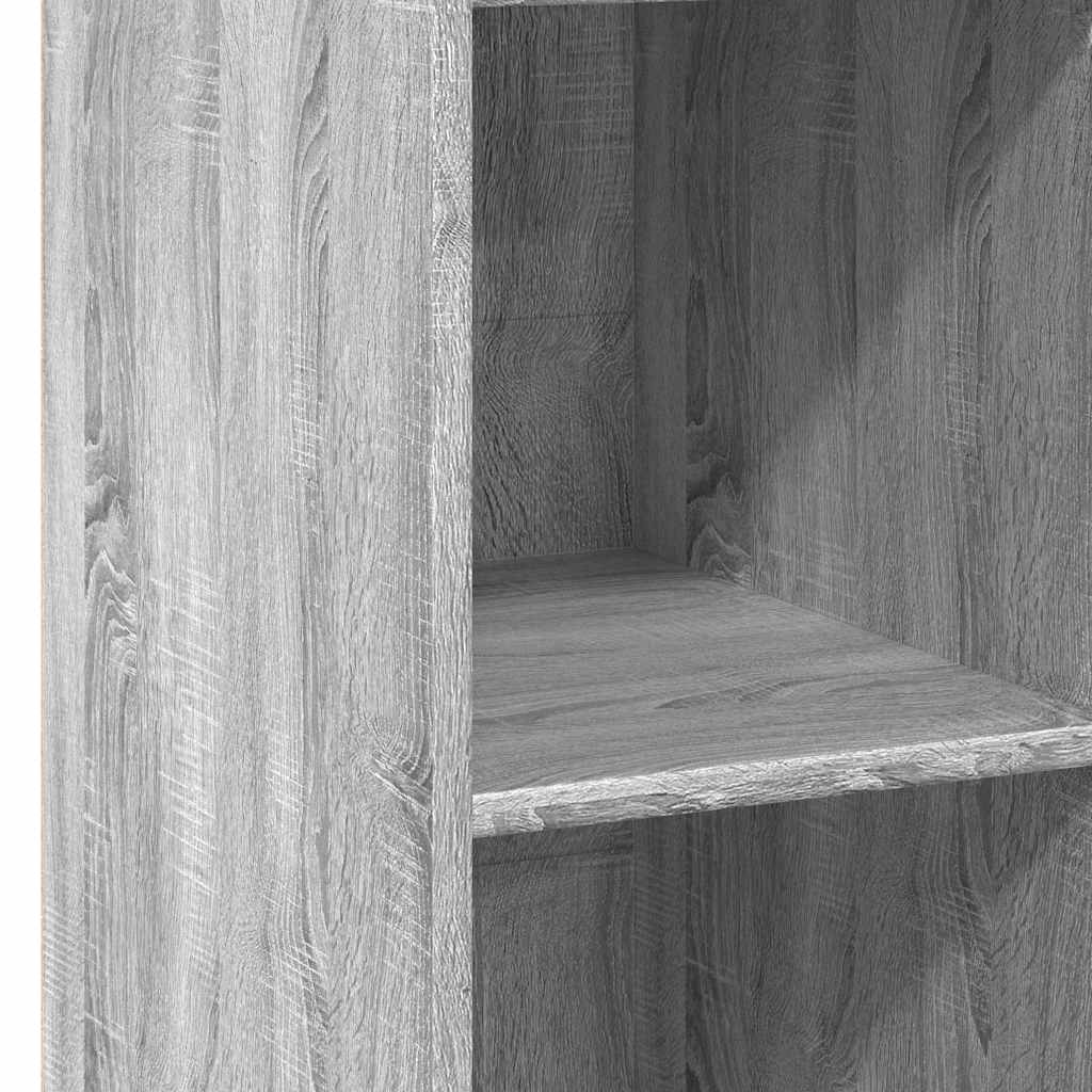 Hoge kast 40x41x124 cm bewerkt hout grijs sonoma eikenkleurig is nu te koop bij PeponiXL, paradijselijk wonen!