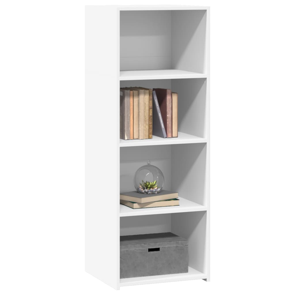 Hoge kast 45x41x124 cm bewerkt hout wit is nu te koop bij PeponiXL, paradijselijk wonen!