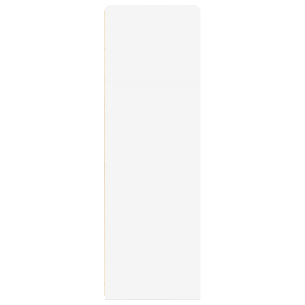 Hoge kast 45x41x124 cm bewerkt hout wit is nu te koop bij PeponiXL, paradijselijk wonen!