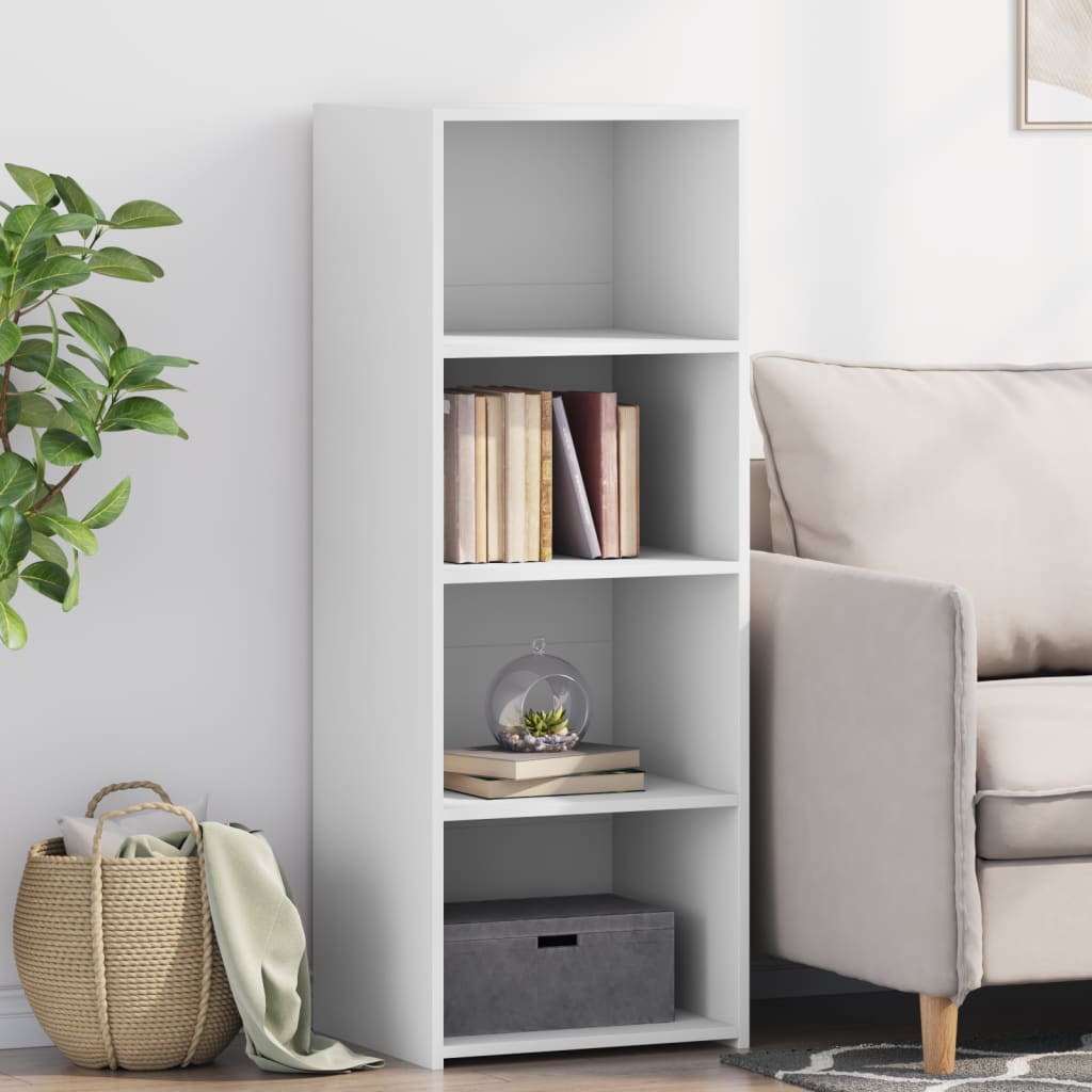 Hoge kast 45x41x124 cm bewerkt hout wit is nu te koop bij PeponiXL, paradijselijk wonen!