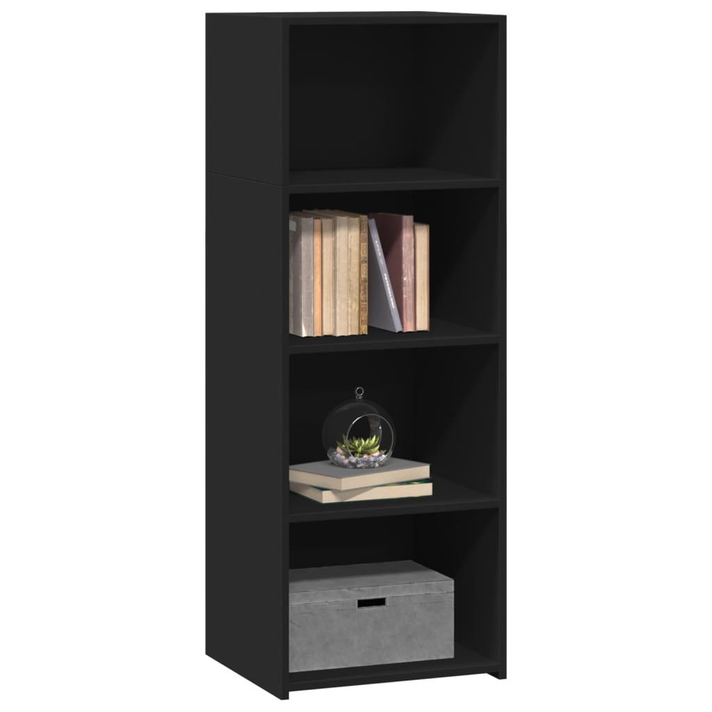 Hoge kast 45x41x124 cm bewerkt hout zwart is nu te koop bij PeponiXL, paradijselijk wonen!