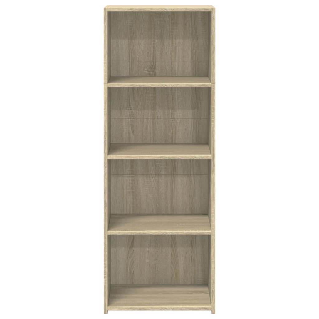 Hoge kast 45x41x124 cm bewerkt hout sonoma eikenkleurig is nu te koop bij PeponiXL, paradijselijk wonen!