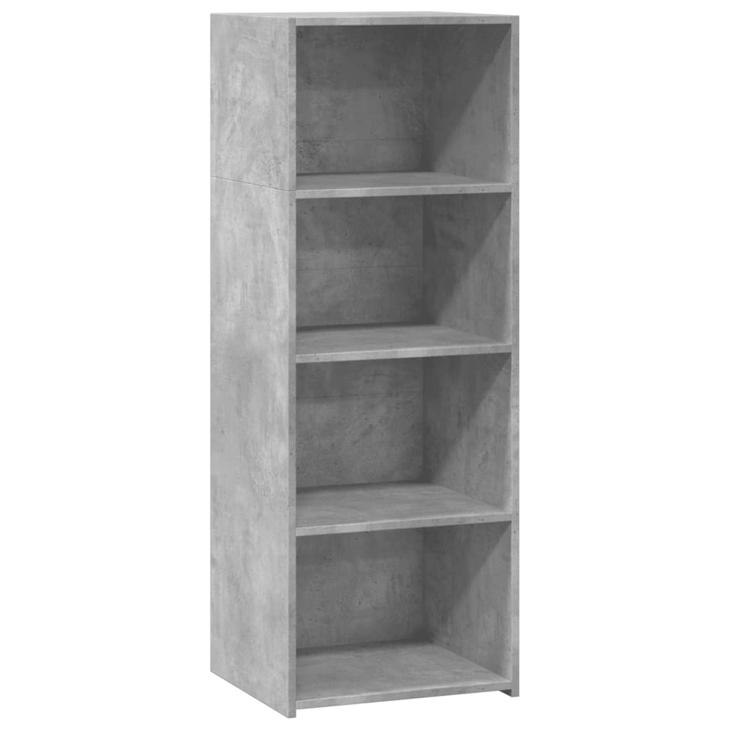 Hoge kast 45x41x124 cm bewerkt hout betongrijs is nu te koop bij PeponiXL, paradijselijk wonen!