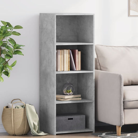 Hoge kast 45x41x124 cm bewerkt hout betongrijs is nu te koop bij PeponiXL, paradijselijk wonen!