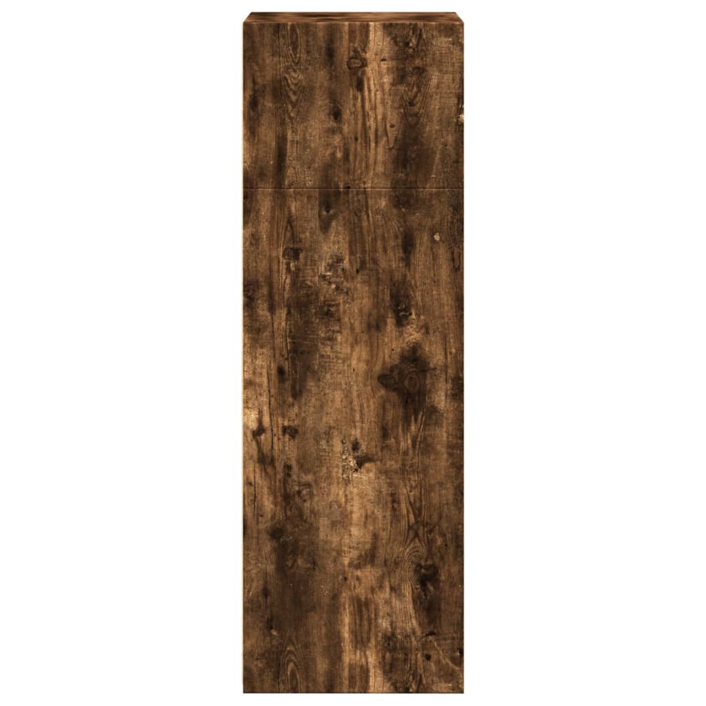 Hoge kast 45x41x124 cm bewerkt hout gerookt eikenkleurig is nu te koop bij PeponiXL, paradijselijk wonen!