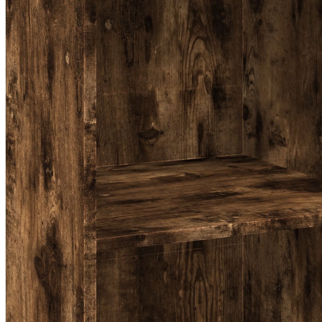 Hoge kast 45x41x124 cm bewerkt hout gerookt eikenkleurig is nu te koop bij PeponiXL, paradijselijk wonen!