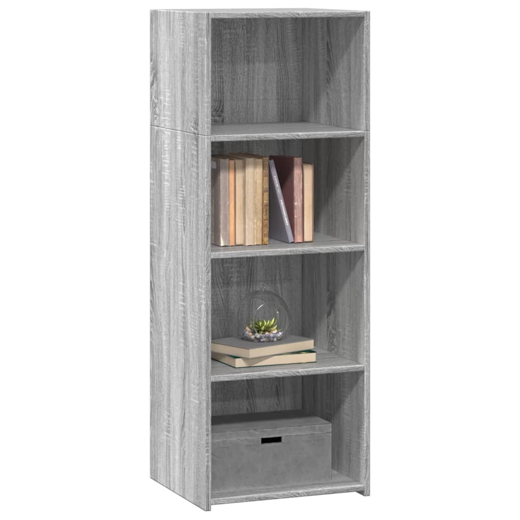 Hoge kast 45x41x124 cm bewerkt hout grijs sonoma eikenkleurig is nu te koop bij PeponiXL, paradijselijk wonen!