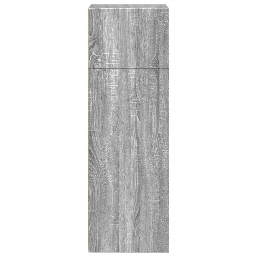 Hoge kast 45x41x124 cm bewerkt hout grijs sonoma eikenkleurig is nu te koop bij PeponiXL, paradijselijk wonen!