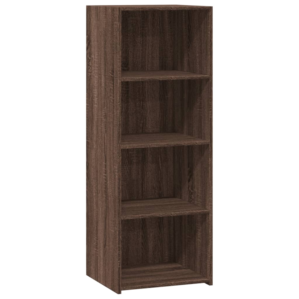 Hoge kast 45x41x124 cm bewerkt hout bruin eikenkleurig is nu te koop bij PeponiXL, paradijselijk wonen!