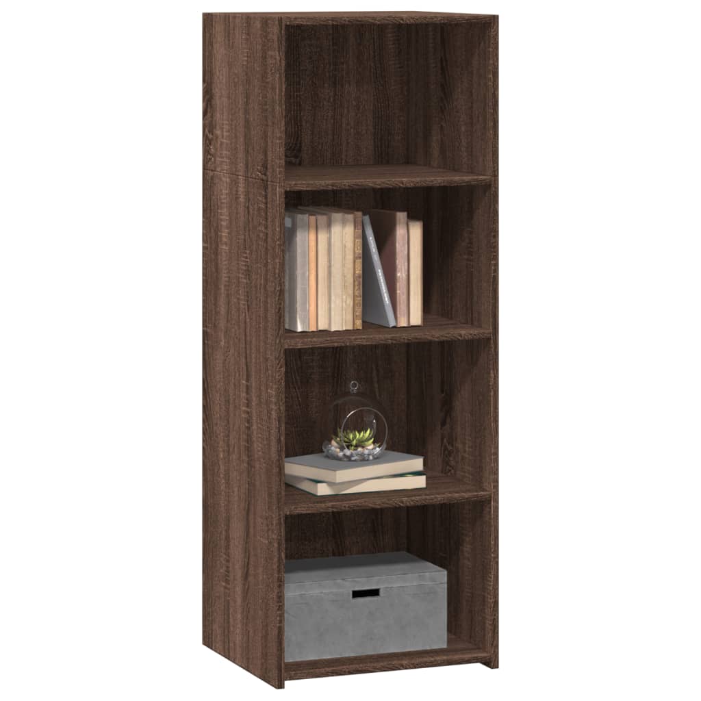 Hoge kast 45x41x124 cm bewerkt hout bruin eikenkleurig is nu te koop bij PeponiXL, paradijselijk wonen!