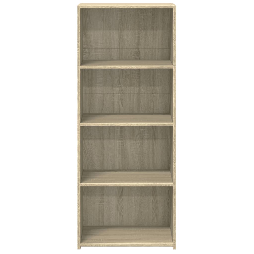 Hoge kast 50x41x124 cm bewerkt hout sonoma eikenkleurig is nu te koop bij PeponiXL, paradijselijk wonen!