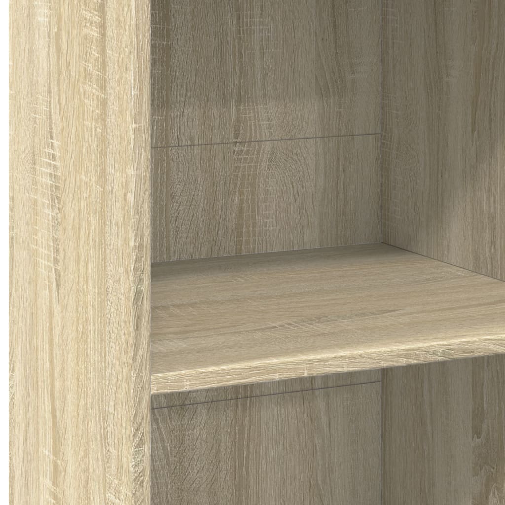 Hoge kast 50x41x124 cm bewerkt hout sonoma eikenkleurig is nu te koop bij PeponiXL, paradijselijk wonen!