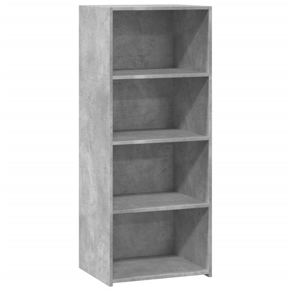 Hoge kast 50x41x124 cm bewerkt hout betongrijs is nu te koop bij PeponiXL, paradijselijk wonen!