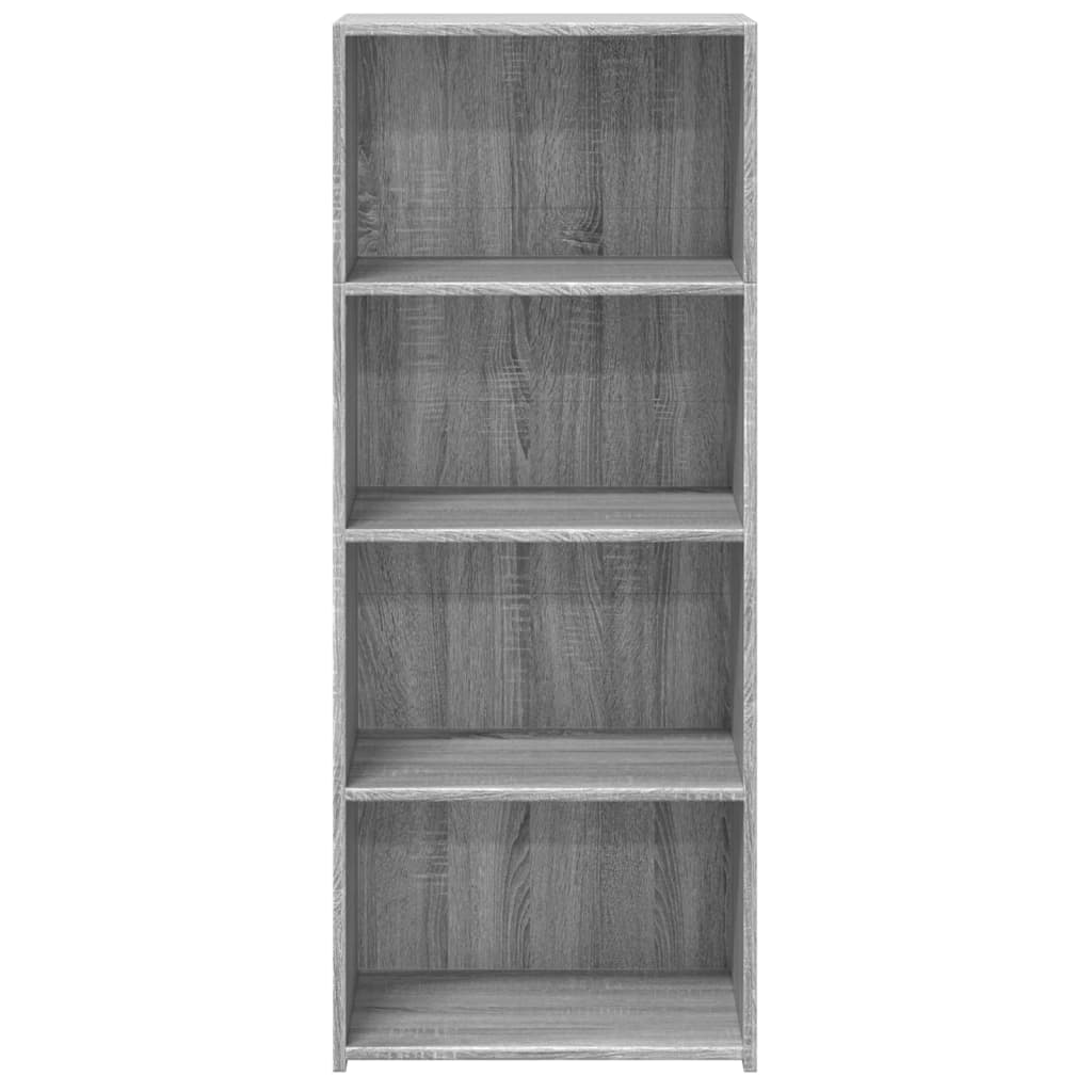 Hoge kast 50x41x124 cm bewerkt hout grijs sonoma eikenkleurig is nu te koop bij PeponiXL, paradijselijk wonen!