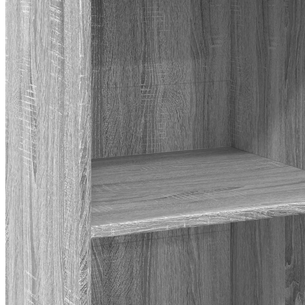 Hoge kast 50x41x124 cm bewerkt hout grijs sonoma eikenkleurig is nu te koop bij PeponiXL, paradijselijk wonen!