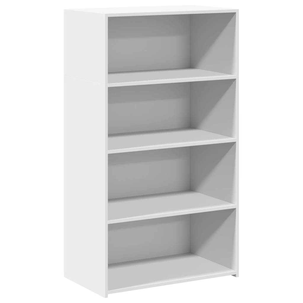 Hoge kast 70x41x124 cm bewerkt hout wit is nu te koop bij PeponiXL, paradijselijk wonen!
