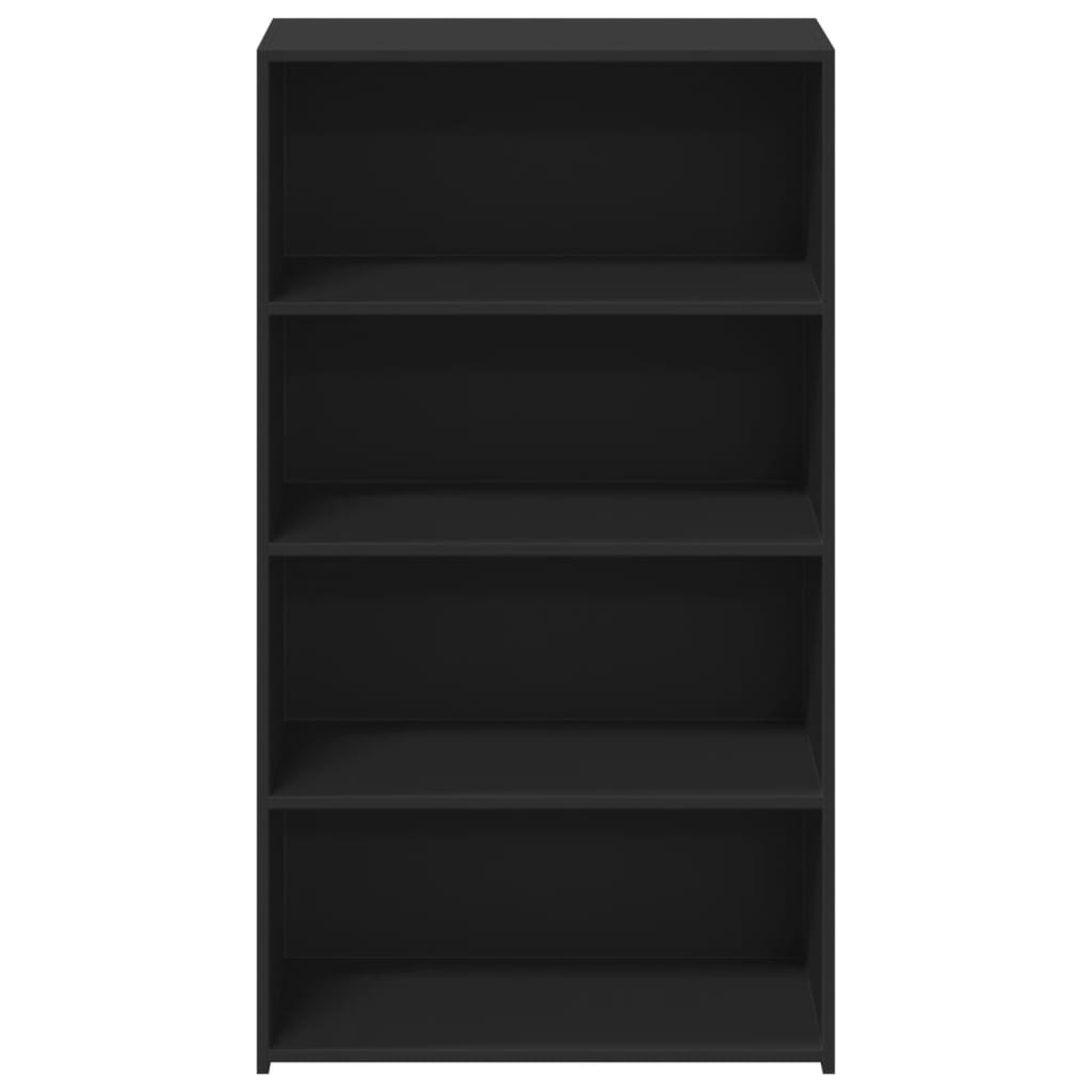 Hoge kast 70x41x124 cm bewerkt hout zwart is nu te koop bij PeponiXL, paradijselijk wonen!